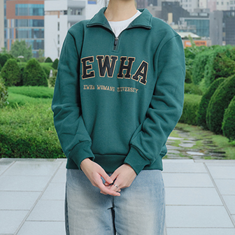 반집업맨투맨기모(녹색)